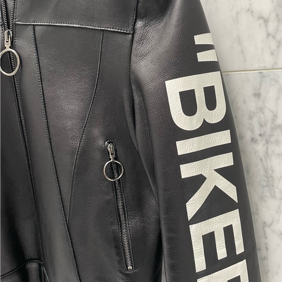 Off White Leather Jacket - Picture 2 of 11
